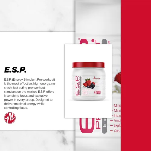 Miniatura 8 de Suplemento de nutrición metabólica ESP. Suplemento energizante y estimulador de la resistencia de preentrenamiento. Mayor energía y concentración