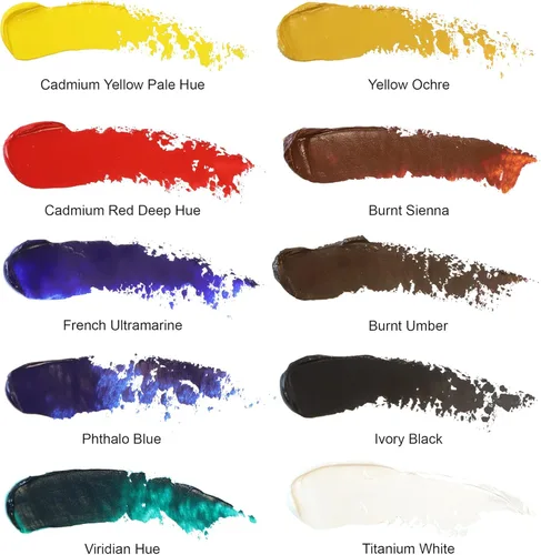 Miniatura 5 de Winsor & Newton Pintura al óleo Winton, juego de 10 tubos de 21 ml