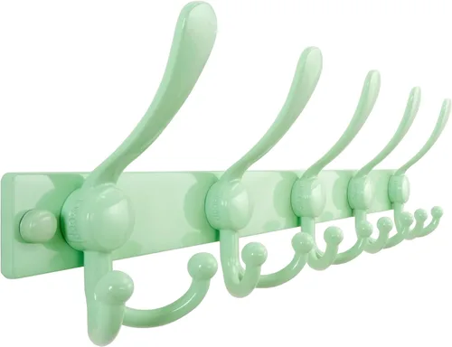 Miniatura 47 de Dseap - Perchero para montaje en pared, base resistente calibre 12 vs Flimsy de 0.039 pulgadas, ganchos sólidos antidesgarros, montaje en perno