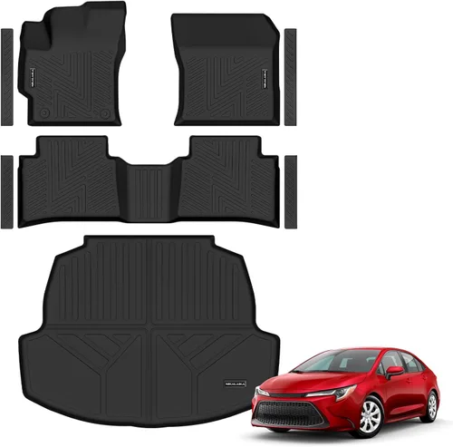 Miniatura 12 de Alfombrillas de suelo y revestimientos de carga para Toyota Camry 2012-2017 (Compatible con híbrido) Protección para todo tipo de clima Goma TPE