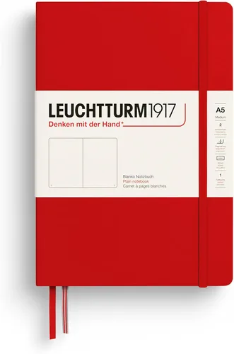 Miniatura 38 de LEUCHTTURM1917 - Cuaderno de tapa dura mediano A5 con 251 páginas numeradas para escritura y diario (lila, con puntos)