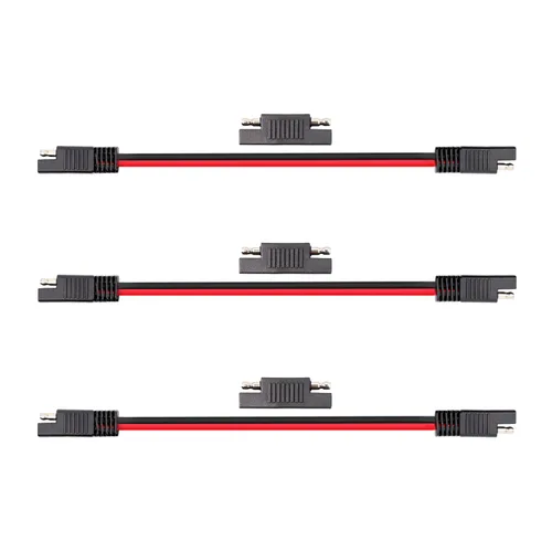 Miniatura 6 de TMH Cable de extensión SAE de 10 AWG – Arnés de cables de desconexión rápida SAE a SAE de 15 pies, conector SAE, cable de extensión de panel solar