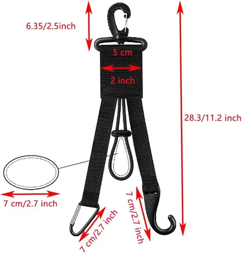 Miniatura 2 de YELAIYEHAO Organizador 3 en 1 – Percha de equipo de béisbol y sóftbol con soporte para bate, clip para guantes, gancho para casco, bolsa de cerca