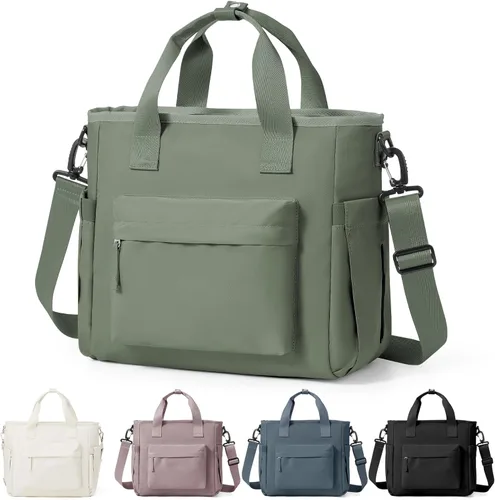 Miniatura 9 de Bolsa de almuerzo para mujer, caja de almuerzo grande para adultos para mujeres y hombres, bolsa de almuerzo aislada con bandolera para trabajo