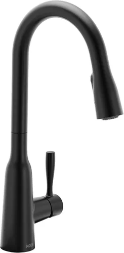 Miniatura 21 de Moen Orivesi Grifo de Cocina de Una Manija de Arco Alto Desplegable Oro Bronce con Power Boost, 87891BZG