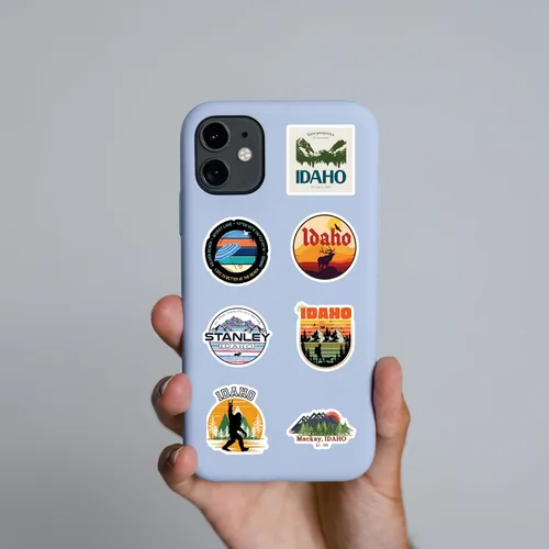 Miniatura 4 de Idaho State Stickers 60 calcomanías de viaje estéticas impermeables paquete de calcomanías de vinilo para botella de agua, laptop, taza, teléfono