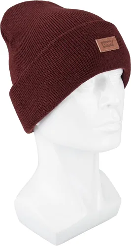 Miniatura 6 de Levi's All Season Comfy Leather Logo Patch Cuffed Hero Beanie