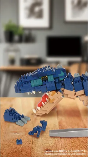 Miniatura 14 de nanoblock - Dinosaurs - Dinosaurio Deluxe Edition Giganotosaurus, kit de construcción de la serie Advanced Hobby