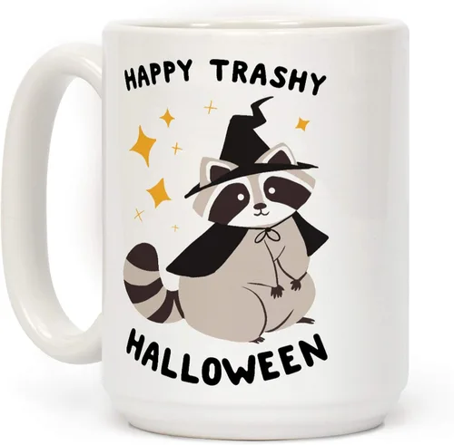 Miniatura 98 de LookHUMAN Taza de Café de Halloween – Halloween Is Meowgical Tazas, Taza de Café Espeluznante Idea de Regalos de Taza, 15 Onzas 10-Blanco