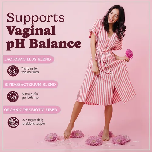 Miniatura 5 de Pretty Privates Probióticos vaginales para mujeres, salud vaginal, equilibrio de pH a partir de un suplemento probiótico, no un supositorio, 60