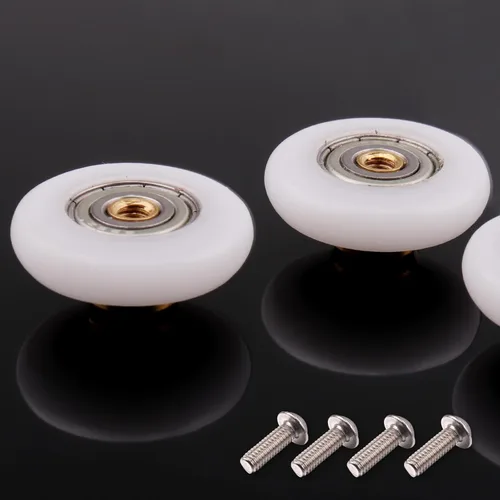 Miniatura 8 de Atoplee Ruedas para puerta de ducha – 4 piezas de repuesto de 0.71 pulgadas (0.748 in) para puerta corrediza de cristal de baño