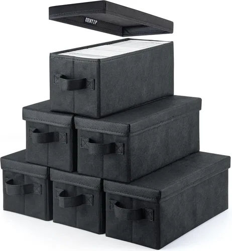 Miniatura 17 de UENTIP Cajas de almacenamiento para CD, paquete de 2 cajas de almacenamiento para DVD y CD con capacidad para 30 CD en estuches jewel completos, 60