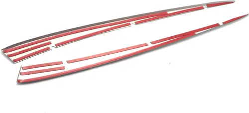 Miniatura 3 de x xotic tech Rejilla frontal para capó central con diseño de rayas, acero inoxidable cromado, compatible con Camry SE XSE 2018-2024