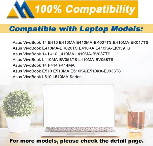 Miniatura 5 de B31N1912 C31N1912 - Batería de repuesto para portátil ASUS VivoBook asus 14 E410M E410MA L410MA E410MA E410KA F414MA E510MA E510KA L510MA R522MA
