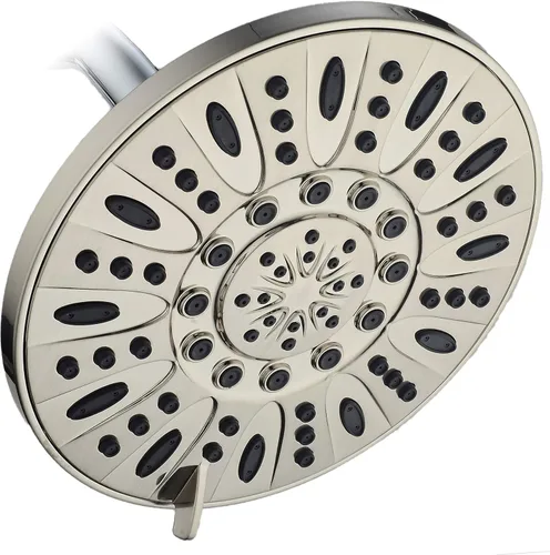 Miniatura 9 de AquaDance Cabezal de ducha de lluvia de níquel cepillado de alta presión de 6 configuraciones de 7" pulgadas – Ángulo ajustable, chorros de cabezal