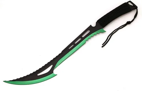 Miniatura 18 de Snake Eye Tactical - Espada de fantasía con funda de nailón, machete para exteriores y camping Plateado negro