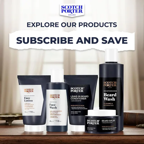 Miniatura 9 de Scotch Porter Acondicionador restaurador de barba sin enjuague, suavizante acondicionador profundo con sensación ligera, reduce el encrespamiento