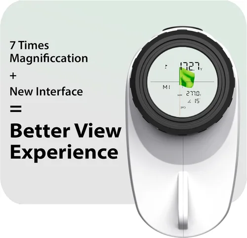 Miniatura 3 de Gogogo Sport Vpro GS24 - Telémetro láser para golf y caza, con aumento de 7X, rango de medición de distancia de 1200 yardas, función de vibración