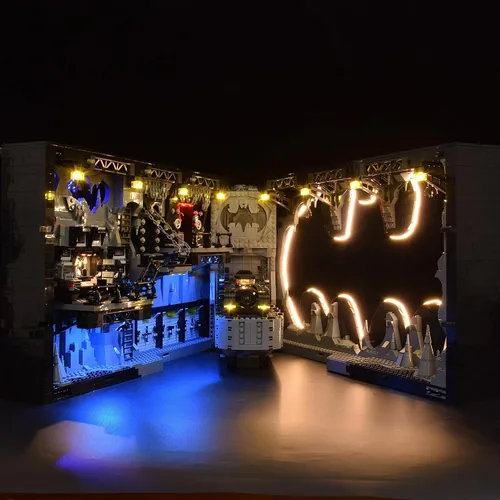 Miniatura 6 de LightGo Kit de iluminación LED diseñado para Batman, compatible con Lego Batcave Shadow Box 76252, juego de construcción, no incluye