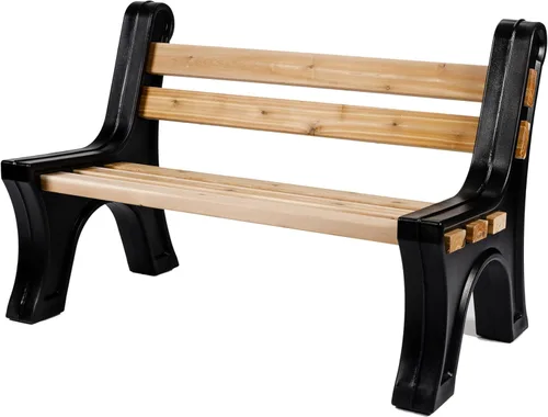 Miniatura 8 de RTS Home Accents Extremos de banco de longitud personalizada ligeros para interiores o exteriores con respaldo y reposabrazos