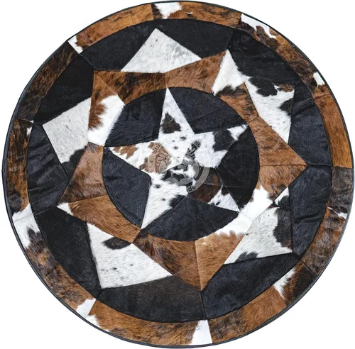 Miniatura 10 de Sunshine Cowhides Alfombra de piel de vaca blanca palomino 100% genuina, color beige, alfombra de estilo moderno de piel de animal y alfombra