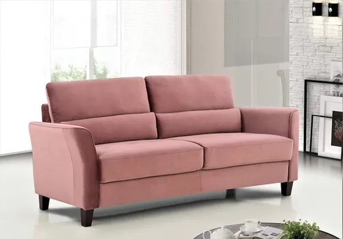 Miniatura 8 de Container Furniture Direct Stoughton - Sofá biplaza tapizado moderno de mediados de siglo con brazos inclinados para sala de estar, 57.88 pulgadas
