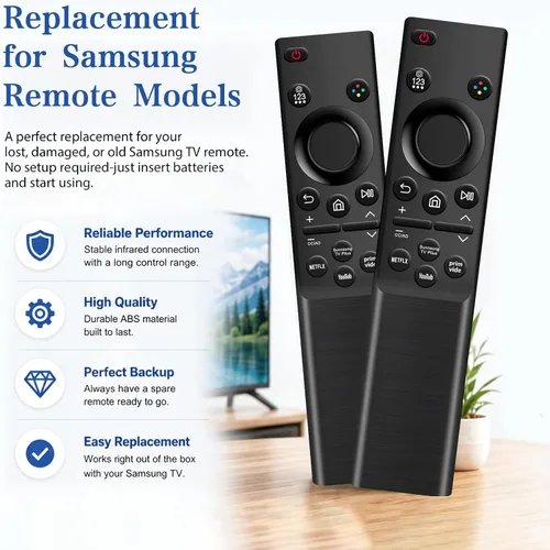 Miniatura 4 de [Paquete de 2] Reemplazo universal para control remoto Samsung TV, compatible con todos los modelos Samsung Smart TV, QLED, 4K, 8K, marco, curvo