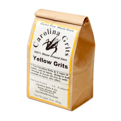 Miniatura 2 de Compañía Carolina Grits Sémola Amarilla Molida Tradicionalmente en Piedra, sin OGM, Grano Entero y Sin Gluten (Amarillo 1 Paquete (1 Libra))