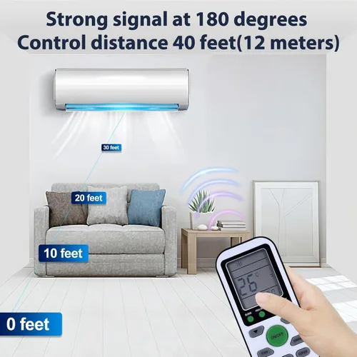 Miniatura 5 de ZWP GYKQ-36 - Control remoto de CA de repuesto para TCL Royal Air Conditioner KTTCL002 F3MA RSEC-12HP 12000BTU, para control remoto de aire