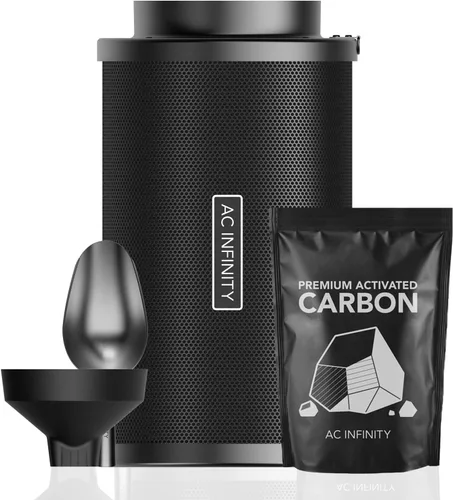 Miniatura 9 de AC Infinity - Kit de filtro de carbono recargable de 10 cm con recarga adicional, eliminador de olores para ventilador en línea de 10 cm