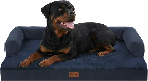 Miniatura 60 de Camas Ortopédicas para Perros de Tamaño Grande, Espuma de Celdas Impermeables tipo Huevera, Camas tipo Sofá para Perros Medianos para Jaula 35x22