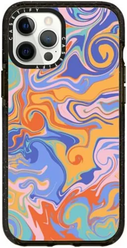 Miniatura 39 de Funda CASETiFY Impact para iPhone 12 Pro Max - Blanco Nubes - Negro Claro Nubes Blancas