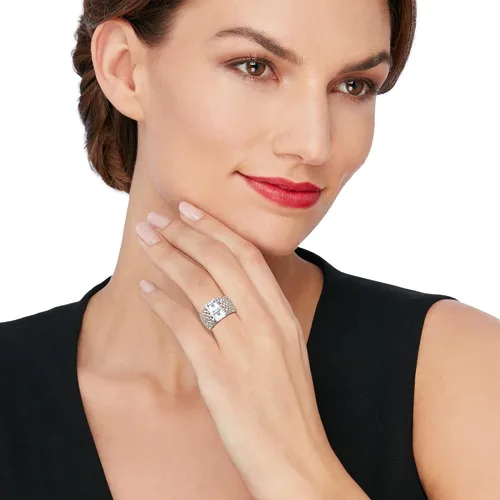 Miniatura 2 de Ross-Simons Anillo tejido de topacio azul cielo de 220 quilates en plata de ley topacio