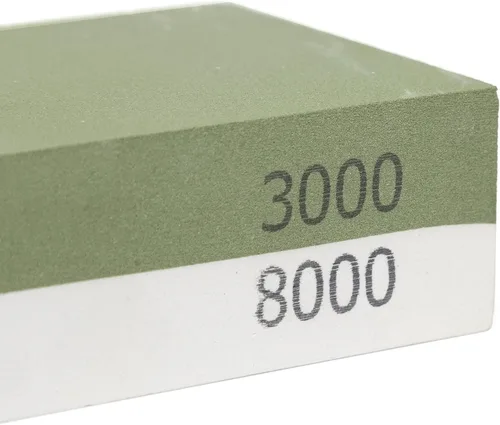 Miniatura 3 de NEIKO 54003A Piedra de afilar Whetstone, piedra para afilar cuchillos, grano 3000 y 8000, piedra afiladora de doble cara, piedra de afilar con agua