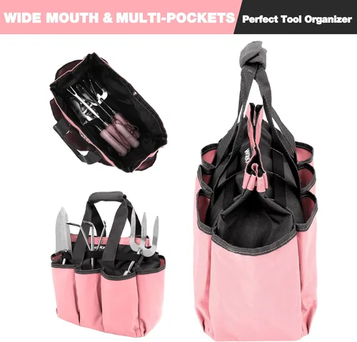Miniatura 4 de WORKPRO Bolsa de Jardín, Bolsa de Transporte y Almacenamiento de Herramientas de Jardín con 8 Bolsillos, Organizador para el Hogar para Carrito