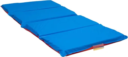 Miniatura 9 de Children's Factory Angels Tapete para Siesta de Niños Pequeños de 2" de Grosor, Rojo-Azul, Tapete para Dormir Impermeable de 4 Secciones