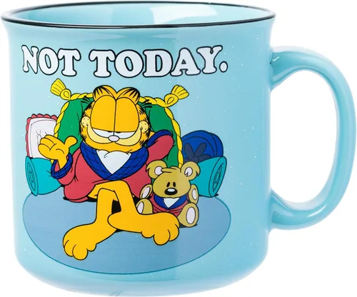Miniatura 16 de Silver Buffalo - Taza de cerámica de campamento de Los Ositos Cariñositos con purpurina y frase «Positive Vibes» de 20 onzas Care Bears Vibes