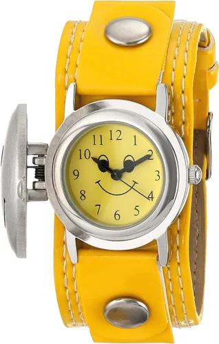 Miniatura 2 de Frenzy FR282 Smiley Face Reloj analógico con correa amarilla para niños