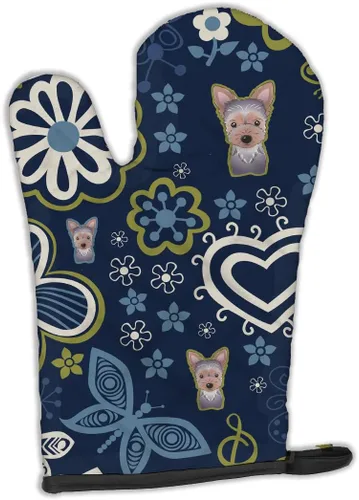 Miniatura 206 de Caroline's Treasures BB4020OVMT Dog House Collection Border Collie - Guante de horno grueso resistente al calor para sartenes calientes y horno