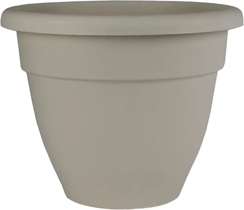 Miniatura 9 de The HC Companies, Caribbean - Maceta de plástico y ligera de 6 pulgadas para interiores y exteriores, maceta para hierbas y flores, color negro