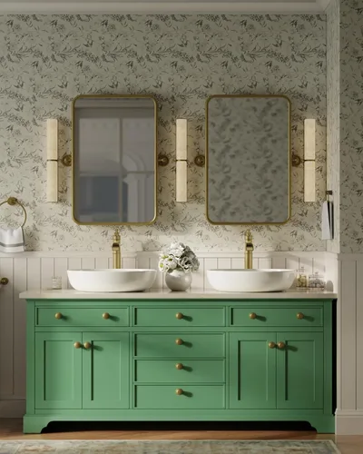 Miniatura 8 de Grifo de lavabo de lavabo de oro cepillado, grifo de baño alto de una sola manija, grifo de fregadero de un solo orificio con ensamblaje de drenaje