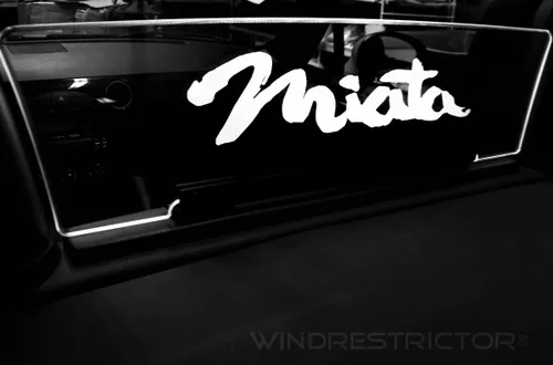 Miniatura 4 de Windrestrictor – Deflector de viento Miata NC para convertibles Compatible con 2006-2015 Controla el flujo de aire de la contracorriente Paseo
