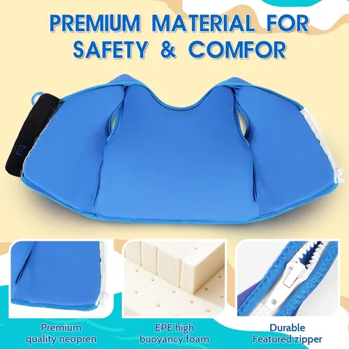 Miniatura 4 de Chaleco de natación para niños pequeños, chaleco de natación para niños y niñas con correas de seguridad ajustables, diseño moderno flotadores