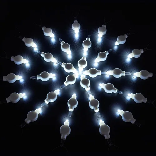 Miniatura 4 de Faroles de papel que funcionan con pilas, luces LED colgantes con alambre, iluminación floral brillante para exteriores, interiores, bodas