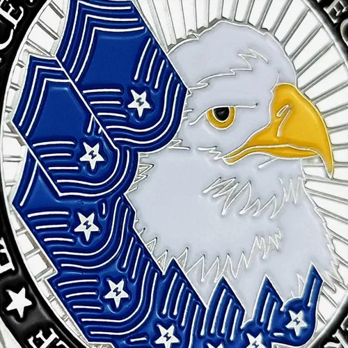 Miniatura 6 de Moneda de desafío militar de la Fuerza Aérea de los Estados Unidos Airman's Creed, regalo coleccionable para veteranos
