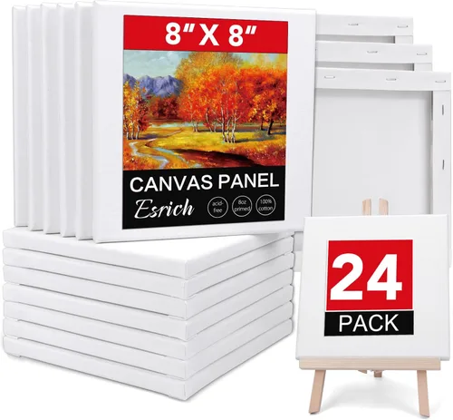 Miniatura 9 de Paquete de 30 lienzos para pintar de 4 x 4 pulgadas, 5 x 7 pulgadas, 8 x 10 pulgadas, 9 x 12 pulgadas, 11 x 14 pulgadas, 12 x 16 pulgadas, lienzo