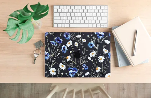 Miniatura 7 de Funda para MacBook Air de 13 pulgadas (modelo: A1466 y A1369, versión 2010-2017), efecto 3D, cubierta dura transparente negra mate y cubierta