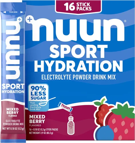 Miniatura 7 de Nuun Sport - Paquetes de polvo de electrolitos con magnesio, calcio, potasio, cloruro y sodio, paquetes de hidratación para llevar, sabor a naranja