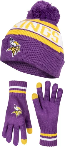 Miniatura 16 de Ultra Game Adults NFL Official Super Soft Winter Beanie Knit Hat With Warm Touch Screen Gloves Color del equipo 2