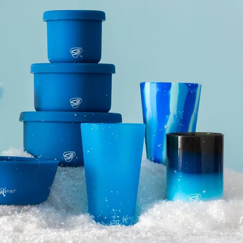 Miniatura 5 de Silipint Vasos de chupito de silicona de 1.5 onzas – Paquete de 2 vasos irrompibles, sin BPA, no tóxicos, aptos para lavavajillas y congelador